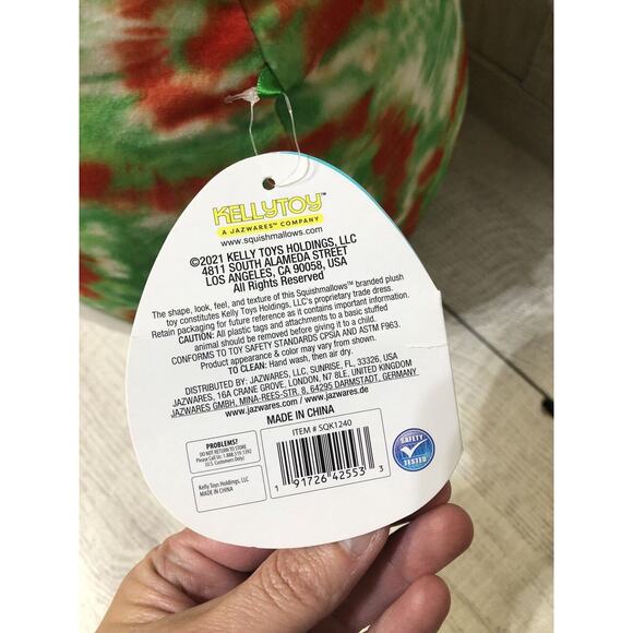 Squish Doos by Squishmallows Winifred Plush Stuffed Animal Toy 14” Tye Die Tags - Picture 6 of 7